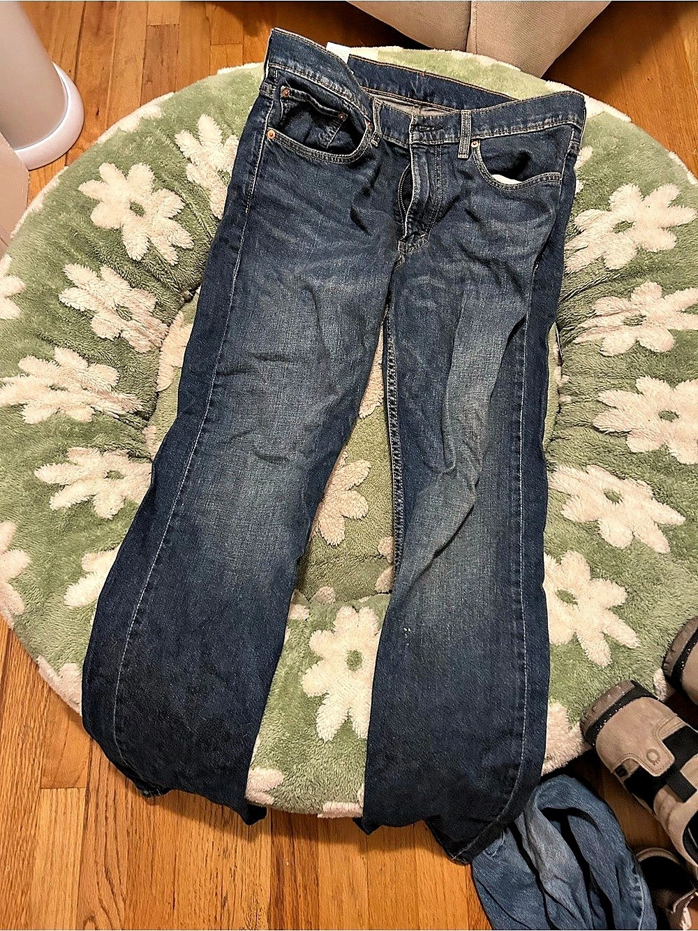 Levi's 501 Men's Straight Jeans W 33 L 32 Blue - Picture 1 of 4